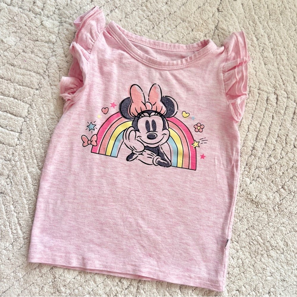 Disney Little Sleepies | Disney Minnie Forever Flutter Sleeve Tee